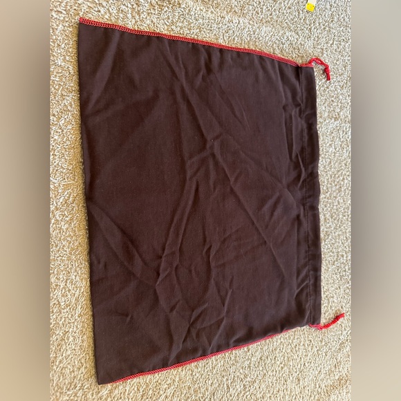 Coach brown dust bag red stitching - Picture 5 of 10